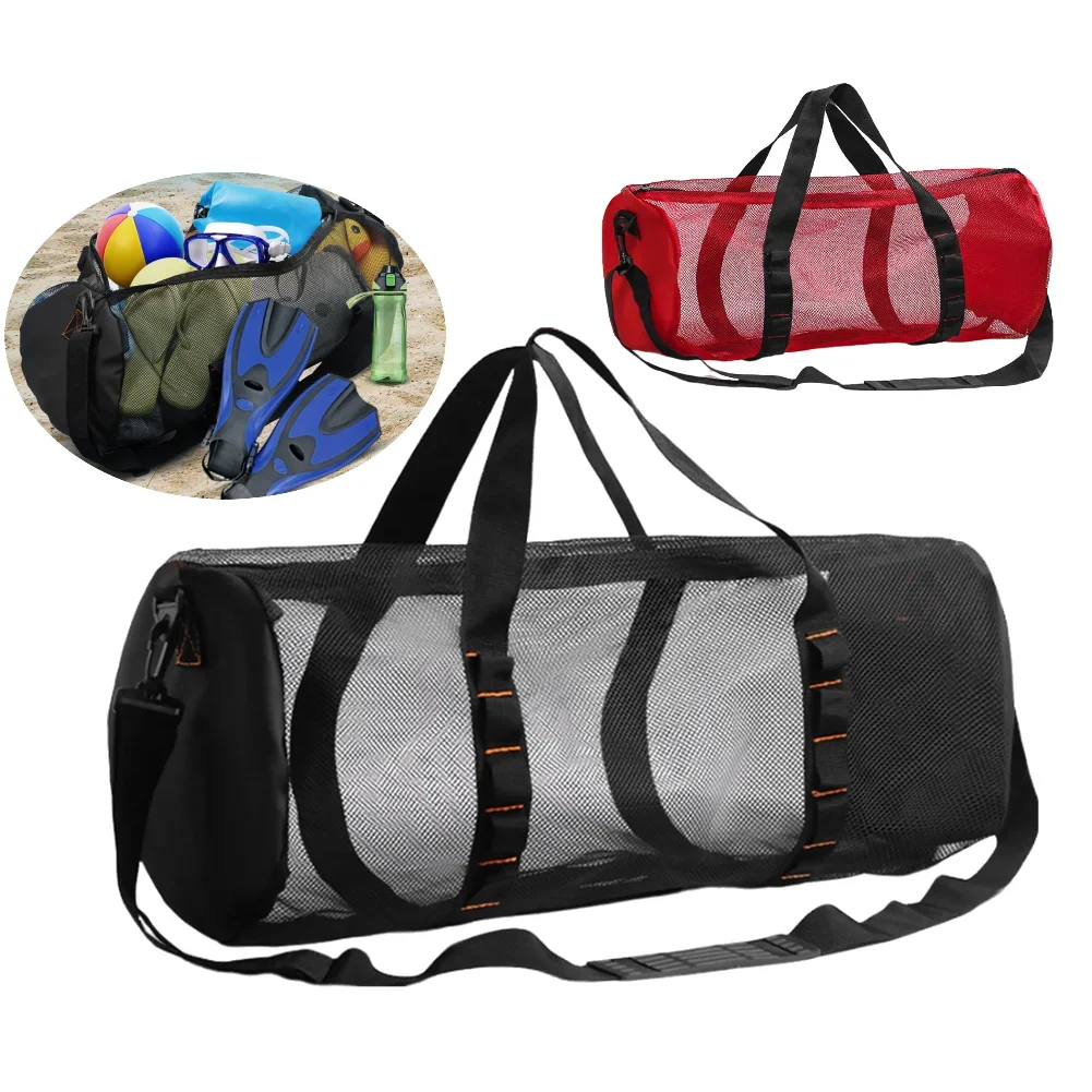 

Diving Mesh Bag Outdoor Beach Travel Swimming Organizing Pouch Nylon Snorkeling Equipment Fins Storage Carrying Tote