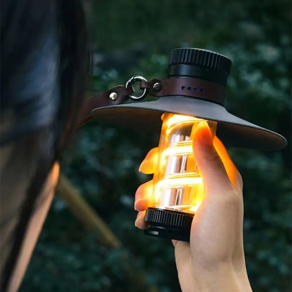 USB Chargeable LED Camping Lights Waterproof Stepless Dimming Portable Flashlight IP4X Rated Soft Light Rechargeable Lantern