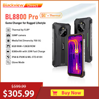 Blackview BL8800 Pro Thermal Imaging 5G Rugged Mobile Phone, 6.58 \