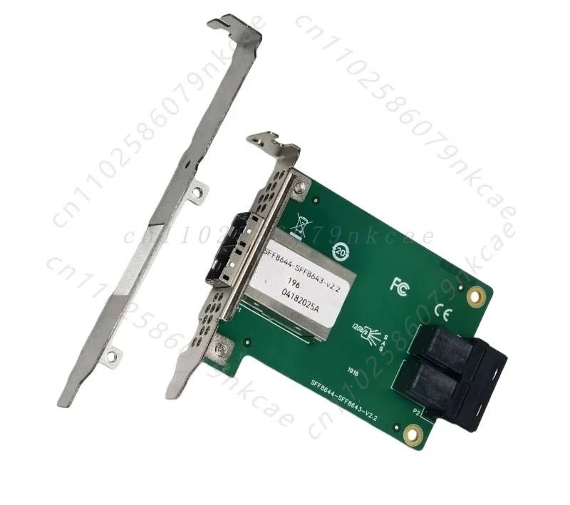 PCI-E to Mini SAS HD SFF-8643 to SFF-8644 External Adapter Card SAS 3.0 12Gbps JBOD Expansion Board Host Bus Converter