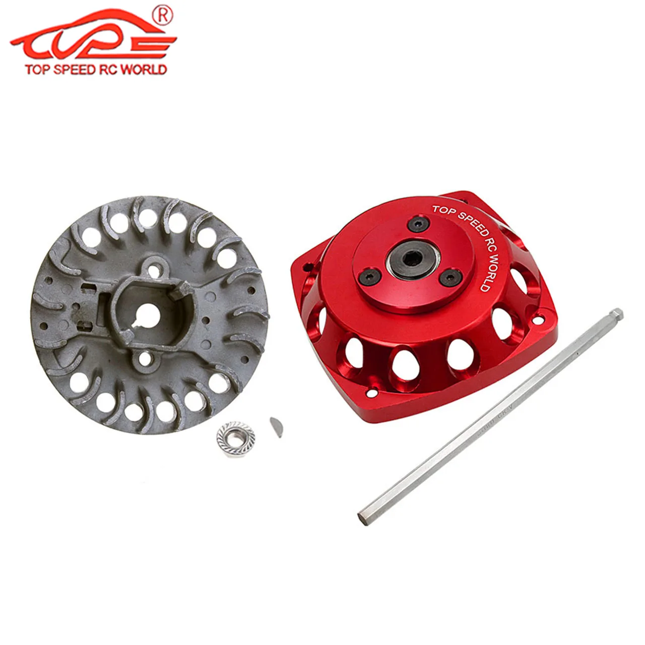 Arranque elétrico de metal para motor Zenoah CY ROVAN FLMLF TSRC 23CC-30.5CC para peças 1/5 HPI ROFUN KM Mcd BAJA Losi 5ive T Redcat Rc