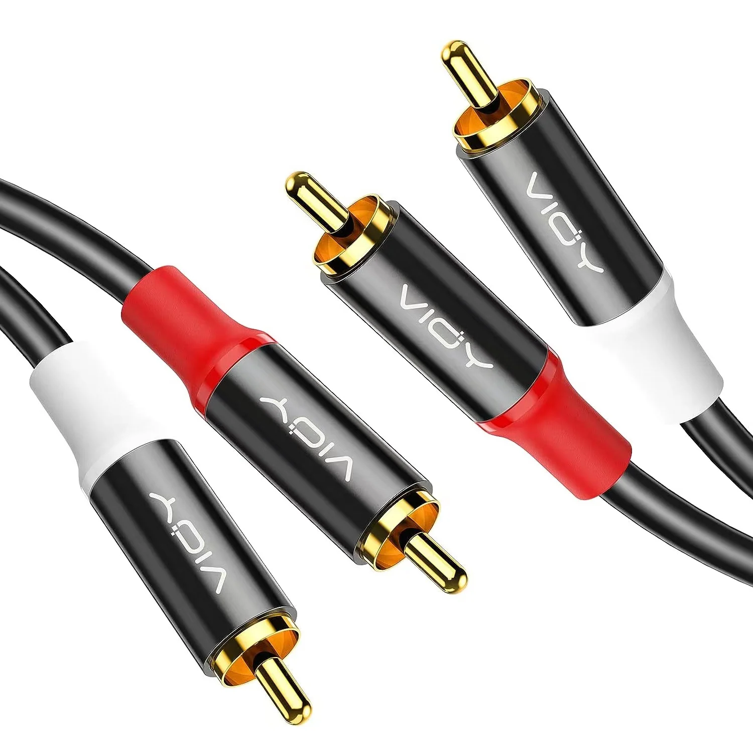 

RCA Extension Cable 2RCA Male To 2RCA Male Splitter Cable RCA Stereo Audio Cable for Amplifier Speaker Home Theater System