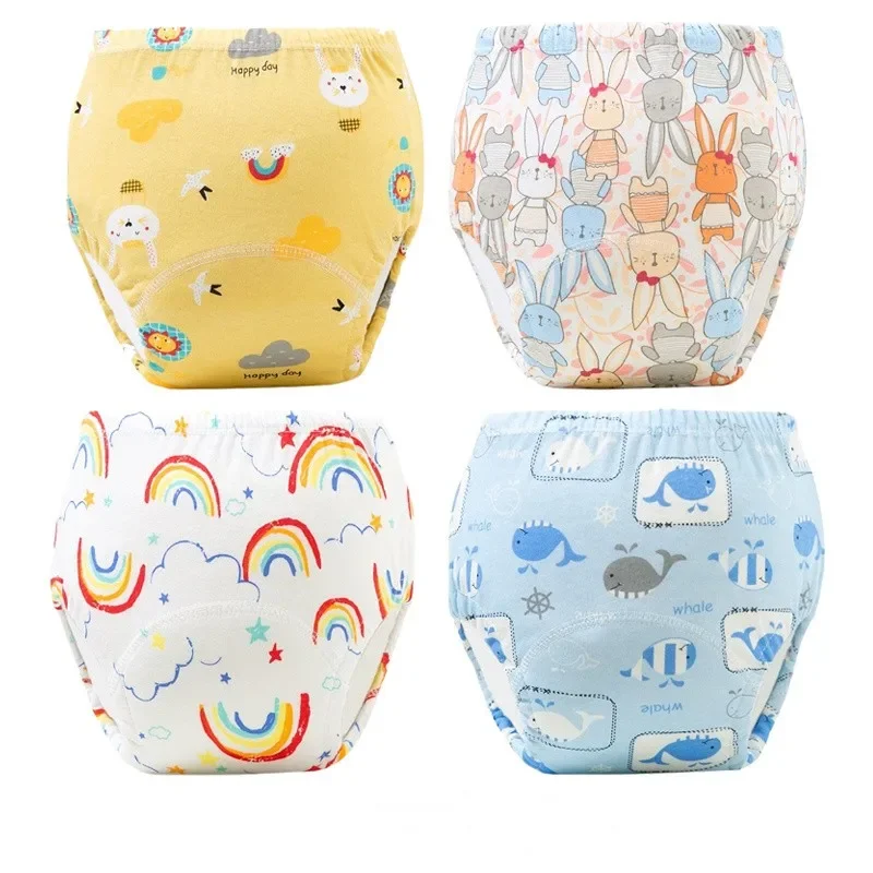 20PC Wholesale Reusable Nappies Cloth Diaper Nappy Washable Toddler Girl Boy Waterproof Cotton Training Pant Underwear