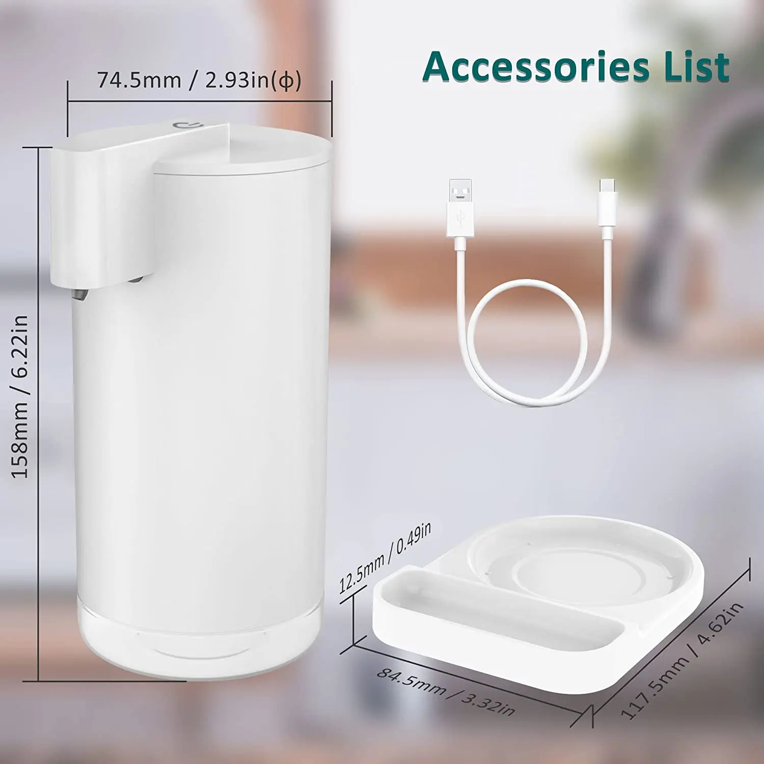 Hot Sales Automatic Soap Dispenser Waterproof Sensor Foaming Hand Soap Machine