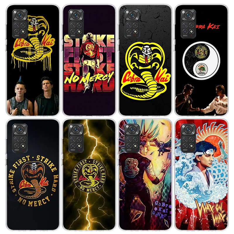 Cobra Kai Snake Phone Case For Xiaomi Redmi Note 13 12S 12 11S 11 10S 10 Cover 11E 11T Pro Plus 9 9S 9T 8 8T 7 Print Fundas