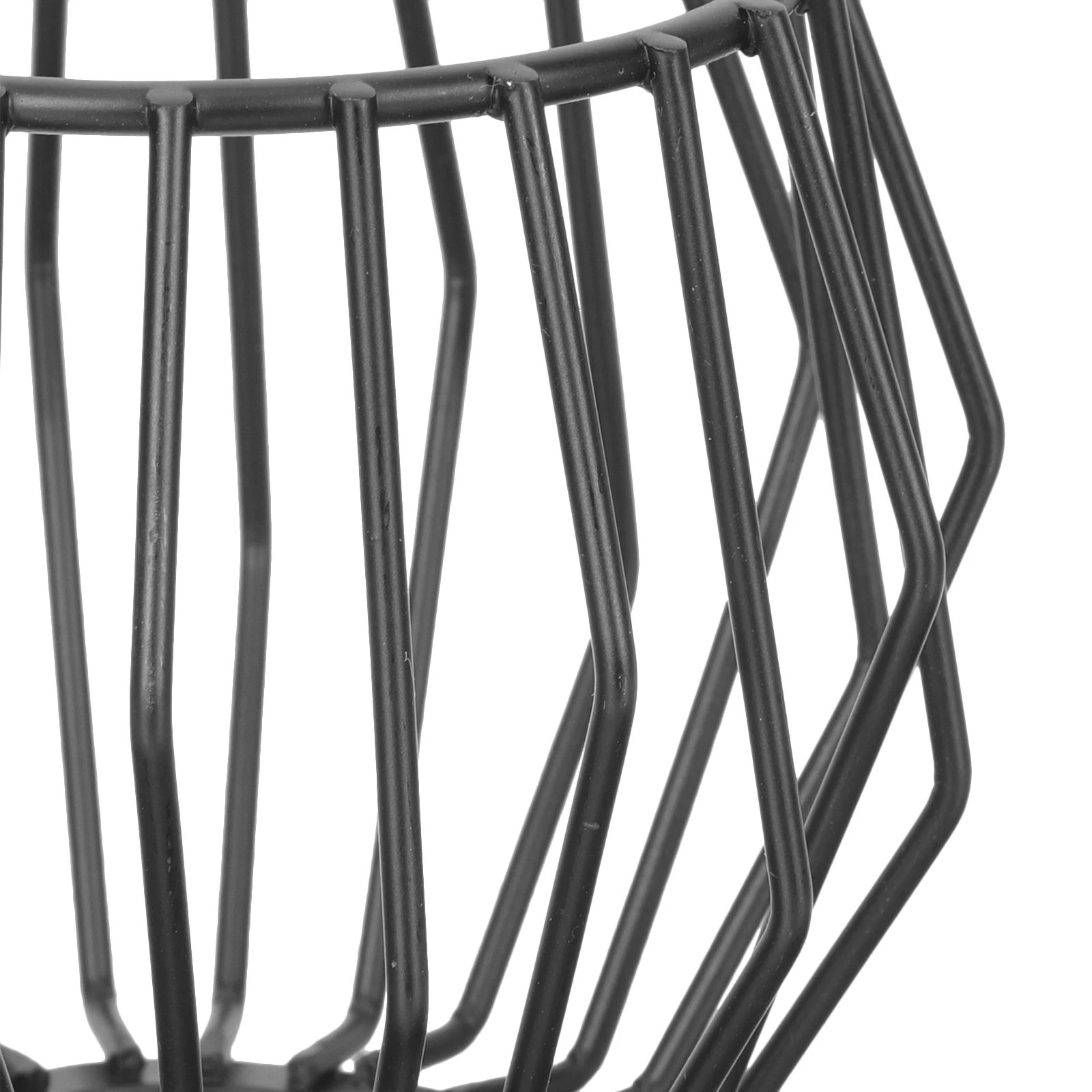 

Wrought Iron Lampshade Black Metal Pendant Shade Replacement for Living Room Bedroom Kitchen Retro Decorative Chandelier Lamp