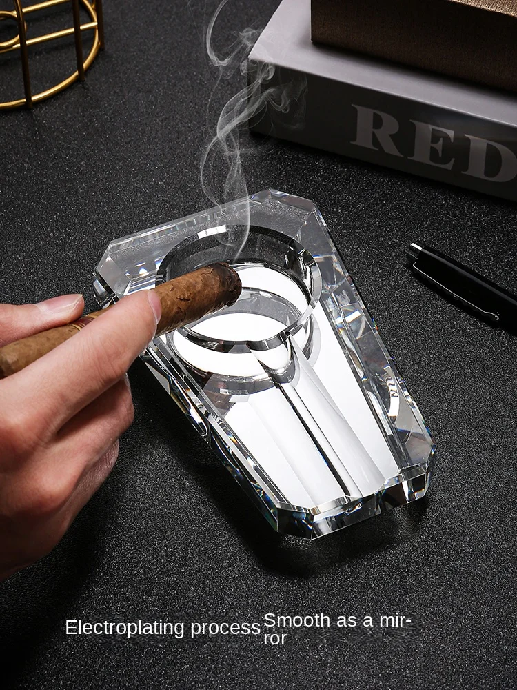 Cigar Ashtray glass creative personality trend boutique large family living room ashtray fashion gift boyfriend gift