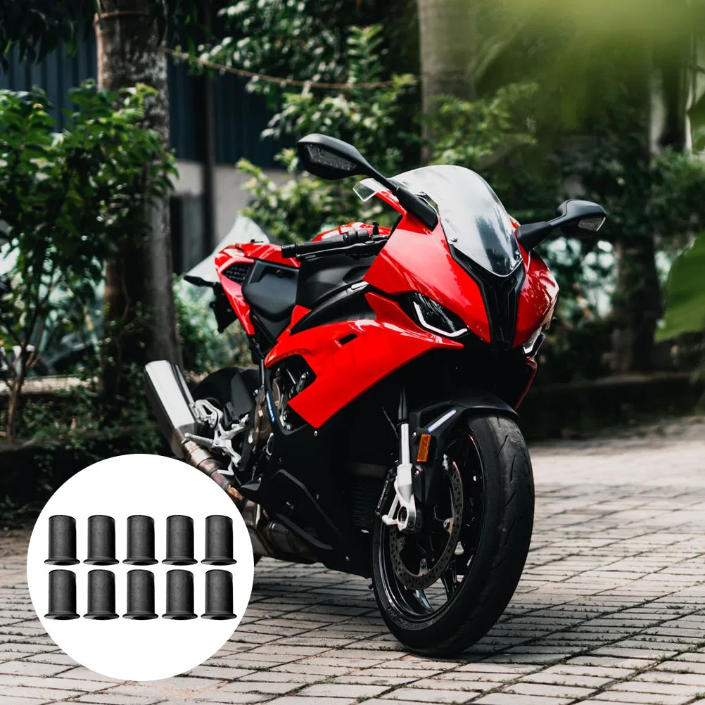 

10Pcs M4 Nut Durable Motorcycle Windscreen Well Nut Rubber Metric Fastener Motorcycle Accessories Replacement Rubber Well Nuts