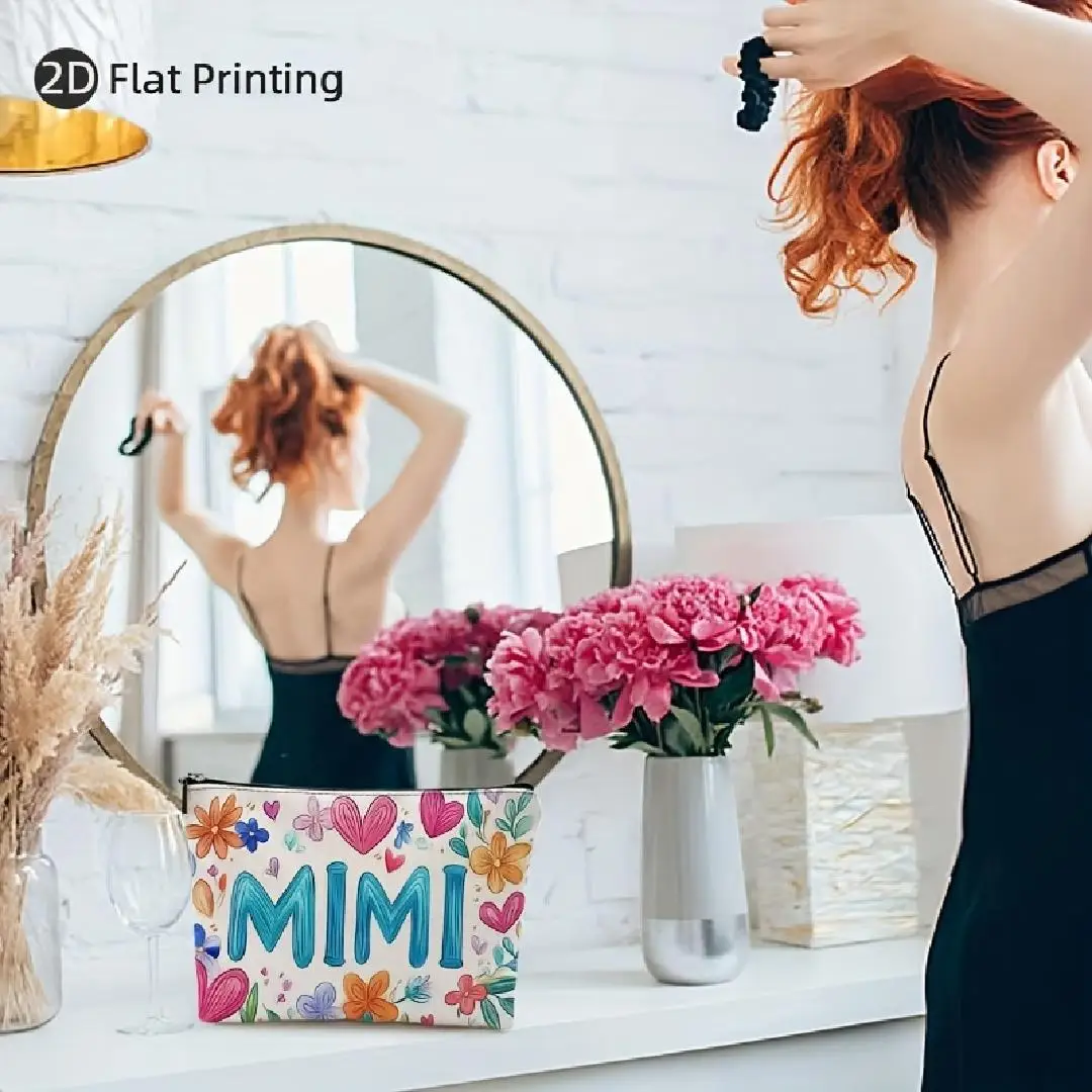 Torebka na kosmetyki z zabawnym nadrukiem - wielofunkcyjna saszetka na zamek błyskawiczny, organizer na biżuterię, idealna podróżna mała torba na zamek błyskawiczny.