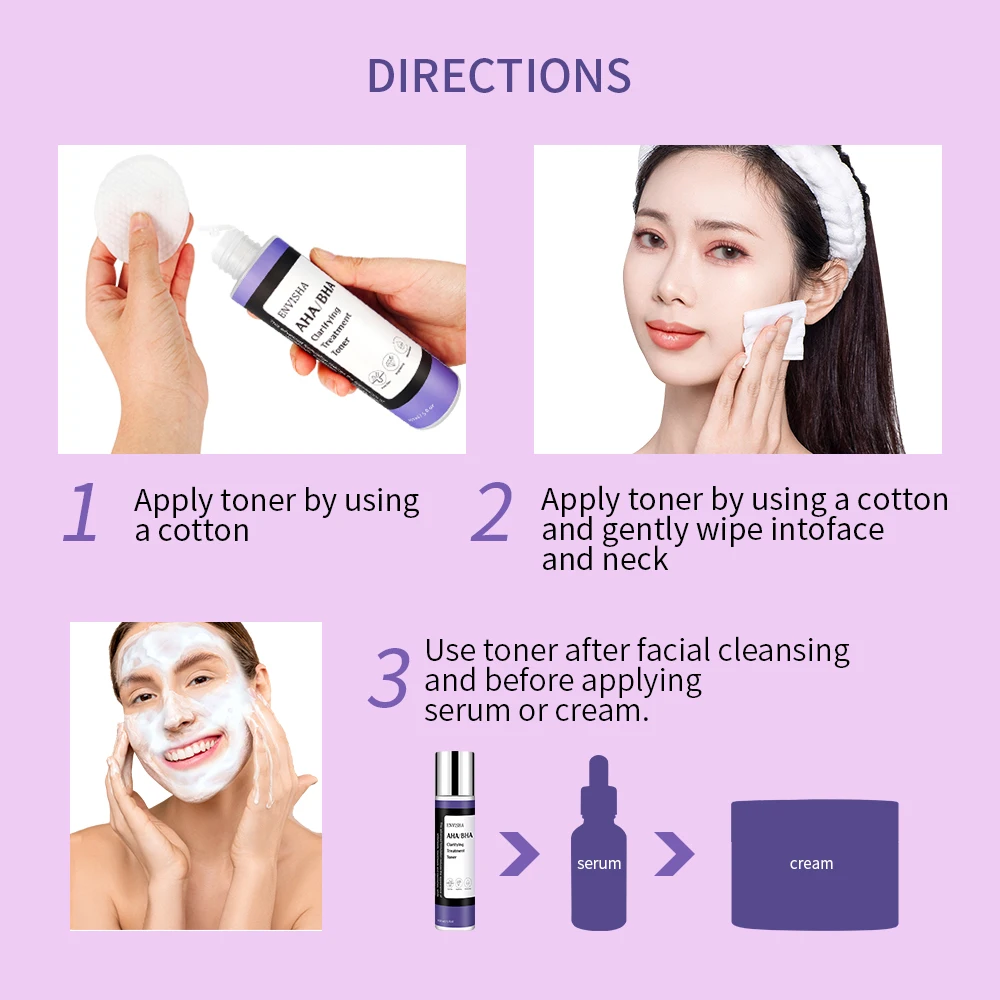 ENVISHA Face Skin Care Cleansing Toner Shrink Pores Whitening Moisturizing Refreshing Oil Control Anti-acne Anti-Wrinkle Aging