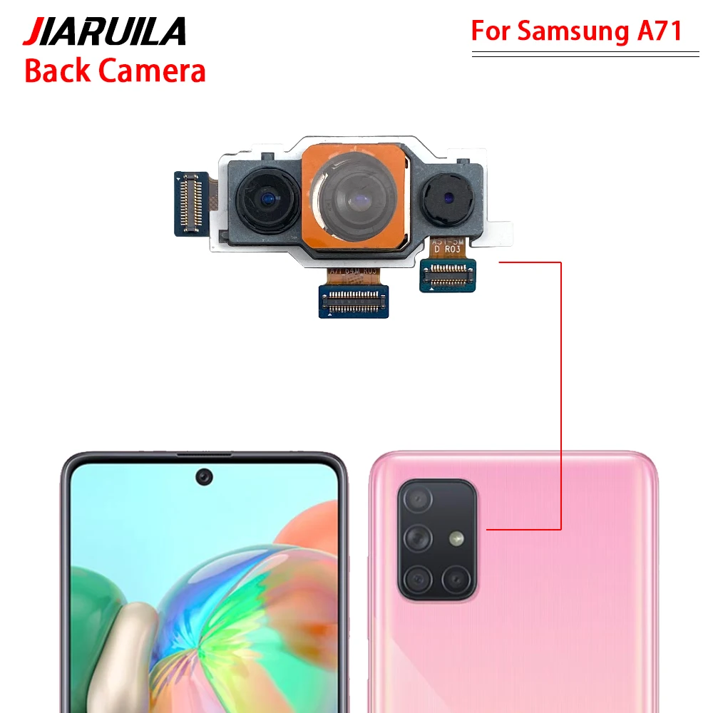 Rear Big Main Back Macro UltraWide Camera + Front Facing Camera For Samsung A01 A10S A11 A20S A50S A51 A70S A71 A20 Repair Parts