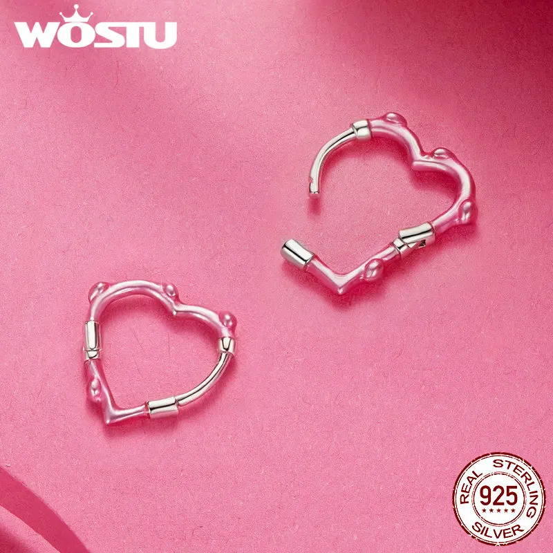 WOSTU 925 Sterling Silver Turtle Ear Clips Winter Ice Flower Starfish Flower Ear Buckle z niebieską emalią Drobna biżuteria — zdjęcie 5