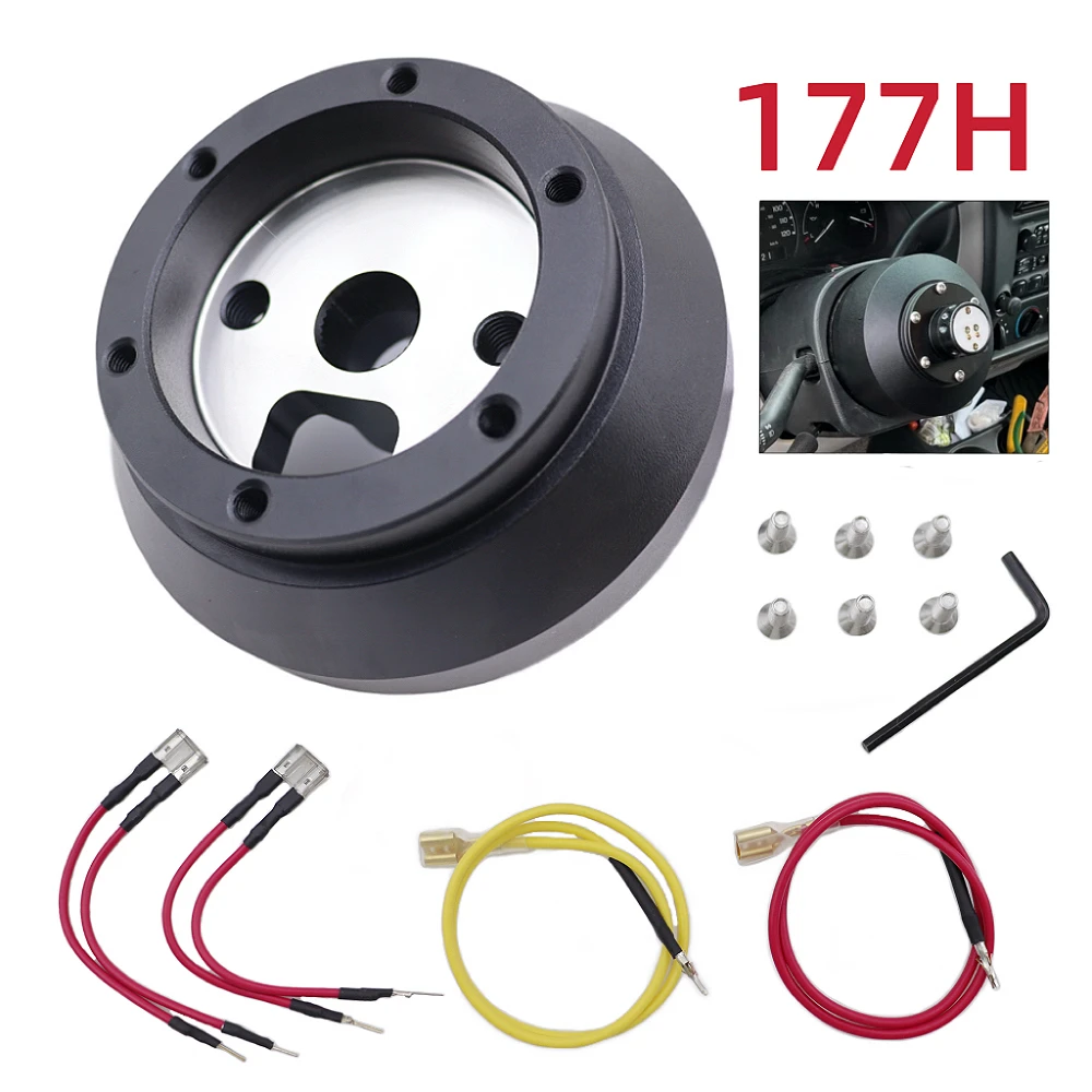 

177H Steering Wheel 6 Hole Short Hub Adapter Kit For 2006 - 2014 Chevrolet Silverado / GMC Sierra