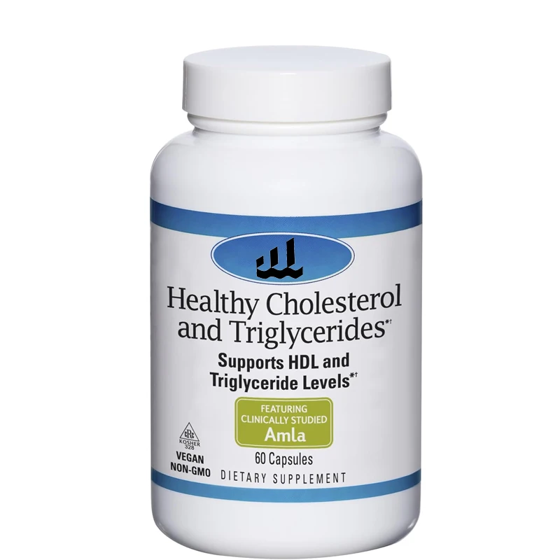 Healthy cholesterol and triglycerides -60 capsules - supports healthy HDL and triglyceride levels - non GMO, vegetarian, kosher