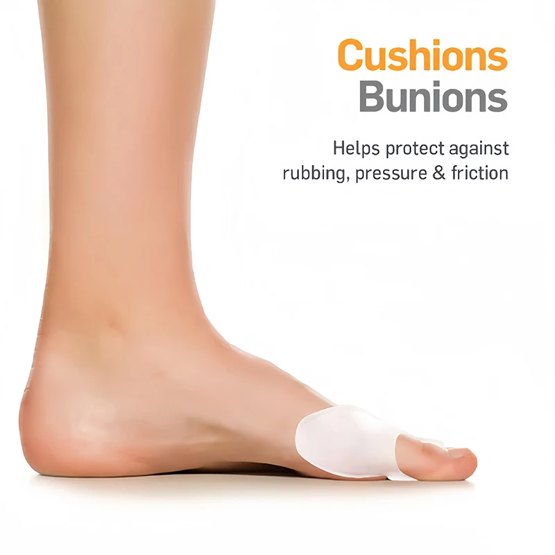 4 Stuks Bunion Kussenbeschermer Gel Big Teen Bunion Guard & Toe Spreider Pijnverlichting Voor Kromme Overlappende Tenen Druk