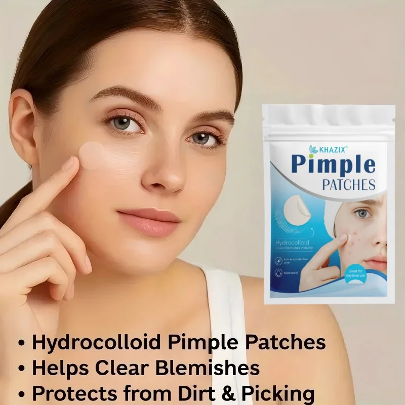 360 قطعة من رقع حب الشباب، رقع حب الشباب الغروانية المائية، منتجات العناية ببشرة الوجه، منتجات العناية بالبشرة باللون الأحمر والفول