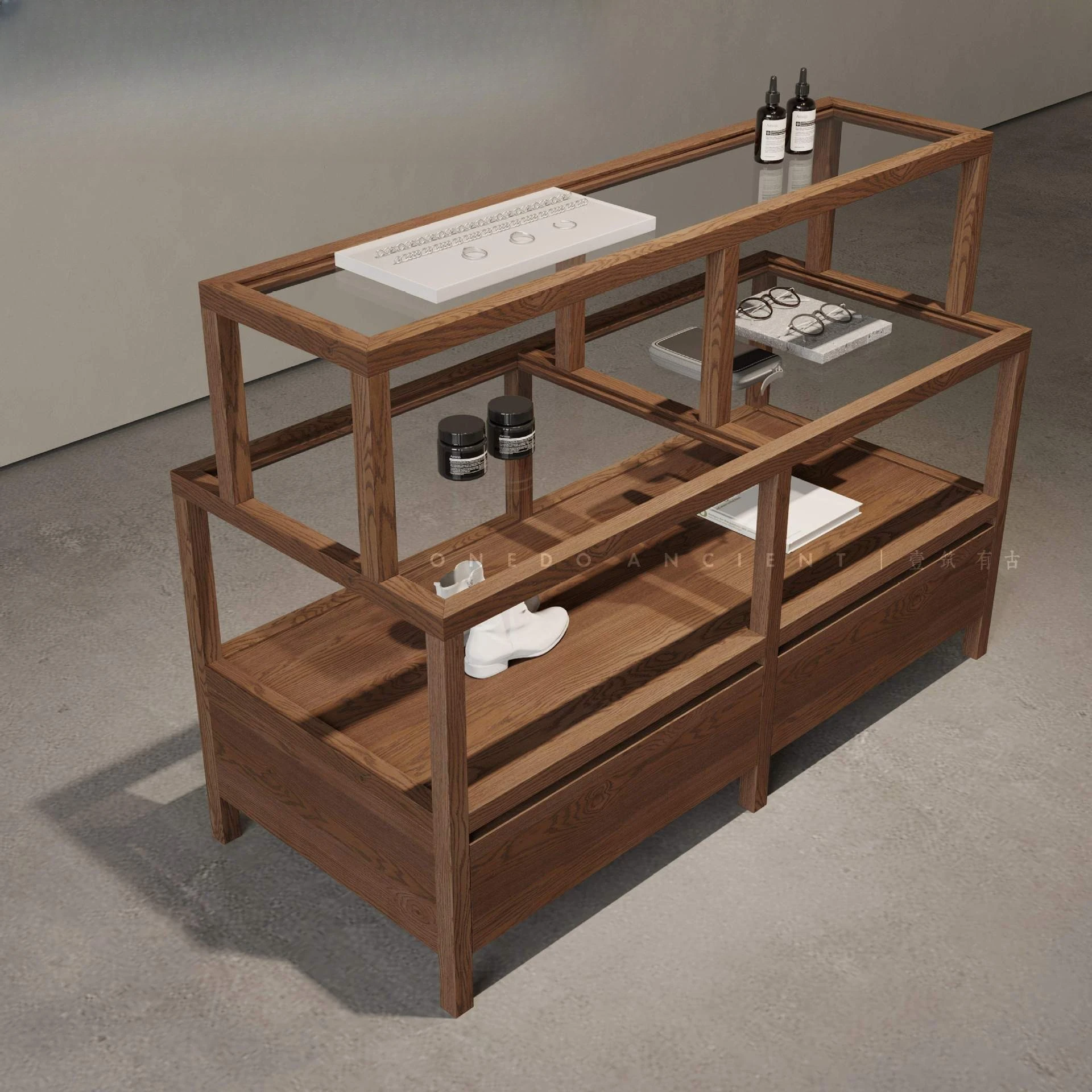 Desktop Storage Display Cabinet Goods Rack Model Rack Shelf Jewelry Necklace Clothing Bags Shoes
