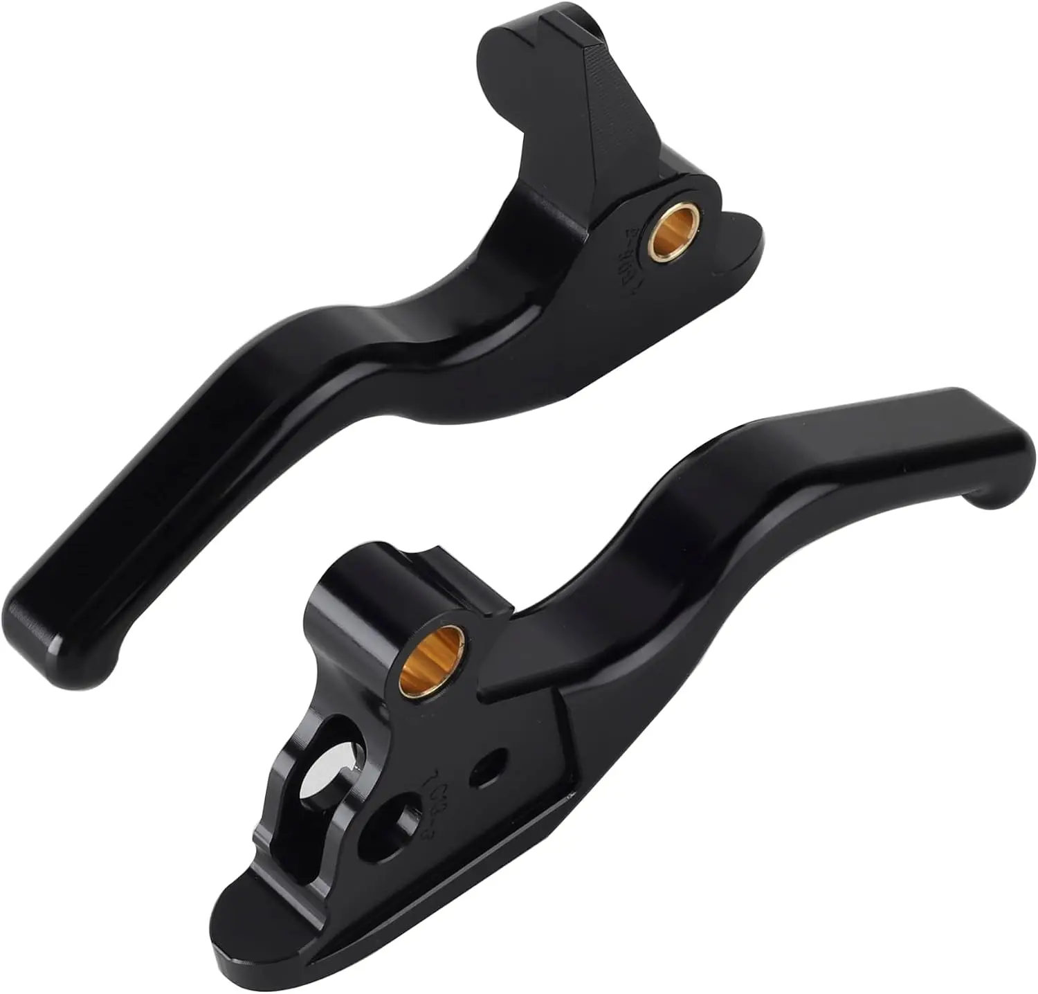 3-Finger 5.9-Inch CNC Brake and Clutch Levers for Select Touring Motorcycles, 2008-2013, 2021-2024, Black 3
