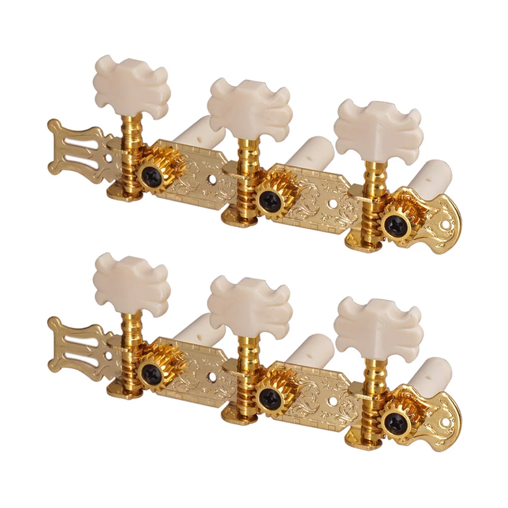 1 Pair Gold Guitar Tuning Pegs Classical Guitar String Tuning Pegs Tuners Machine Heads String Tuner Gold