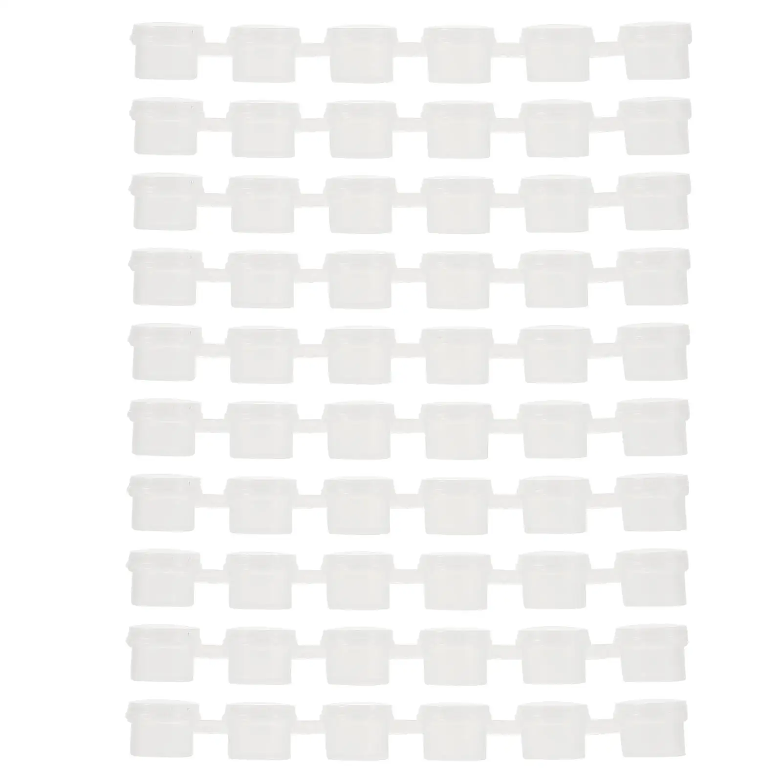 

40 Pcs Mini Storage Containers 2ml 6 Empty Paint Pots Wells Empty Plastic Boxes Pod Strips Craft DIY Projects Palette