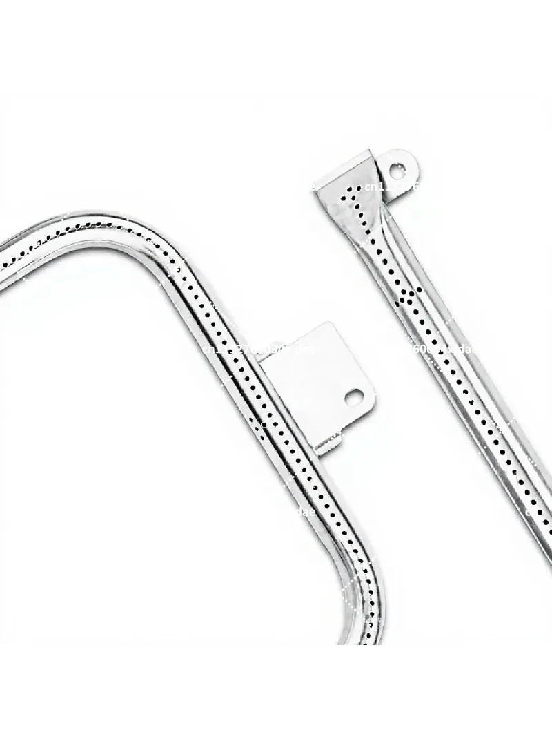 Stainless Steel Grill Burner Tube & Cast Iron Cooking Grate for Q300 Q320 Q3000 Q3200 Gas Grill Replacement Parts