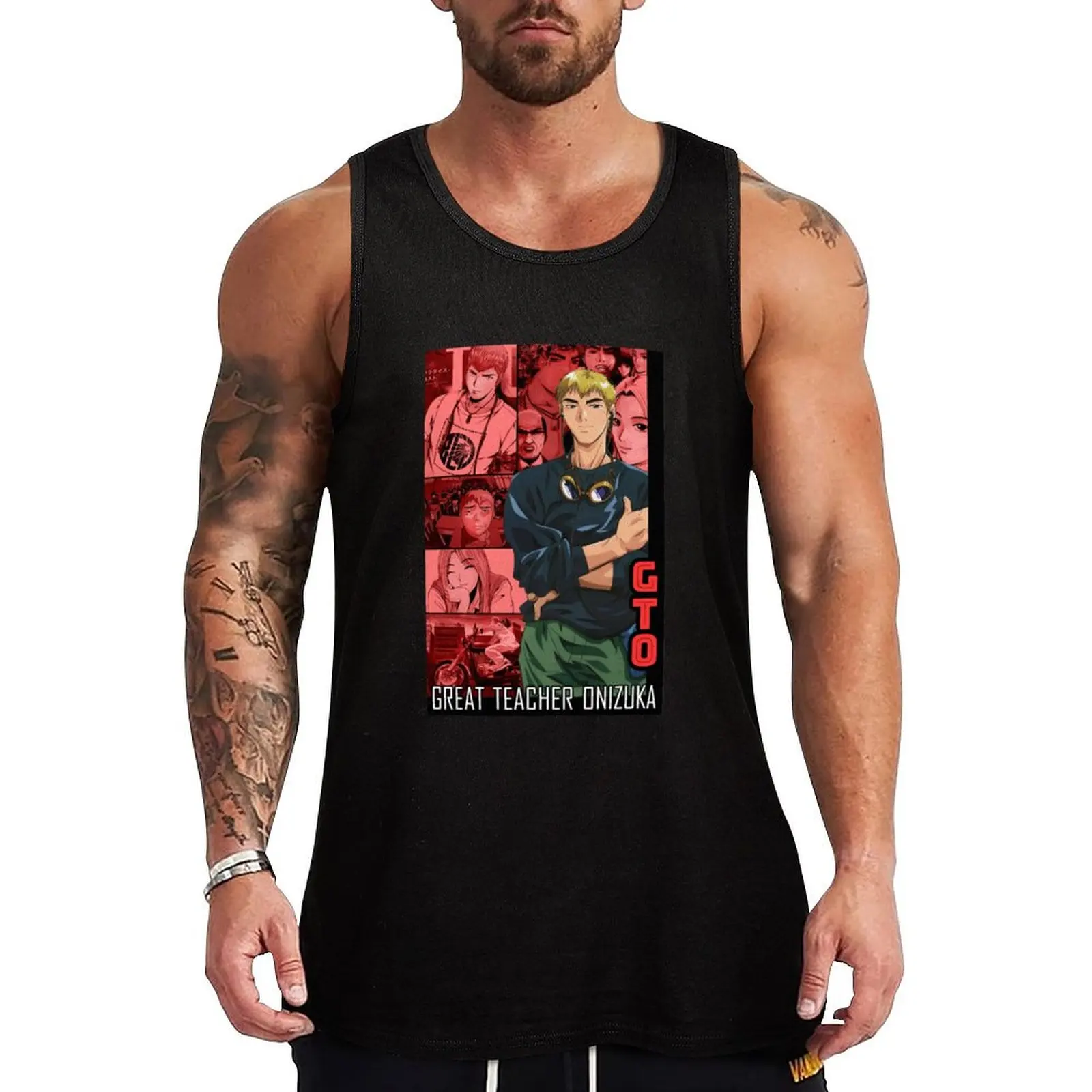 

Great Teacher Onizuka classic Tank Top Gym t-shirt man Men's summer t-shirt Short sleeve Men's t-shirts