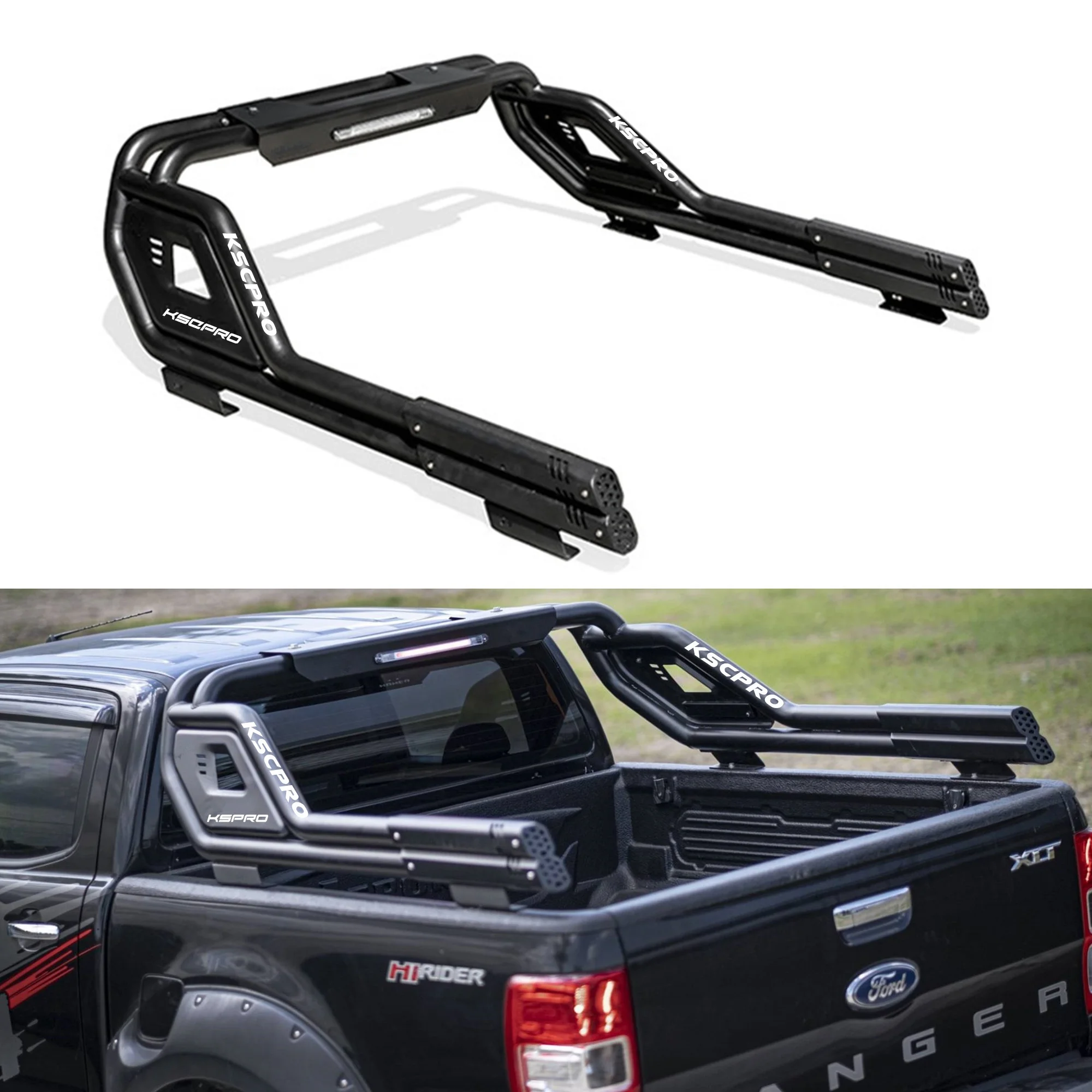 KSCPRO Off-Road Pickup Bed Chase Rack Roll Bar For Toyota Hilux 2022