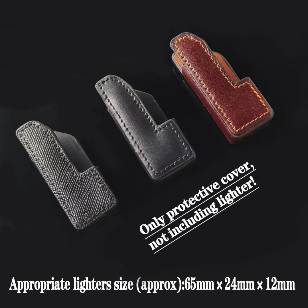 Handmade Semi Enclosed Genuine Leather Lighter Protective Case  Portable For Dunhill Lighter High-quality Accessory Waist Bag