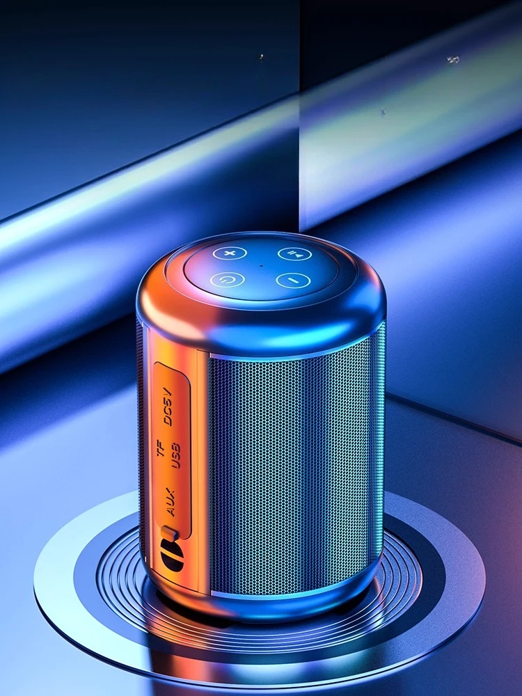 

Мини-беспроводной Bluetooth-динамик, уличный водонепроницаемый громкий басовый звук с USB FM-радио для автомобиля, дома, вечеринки, сада