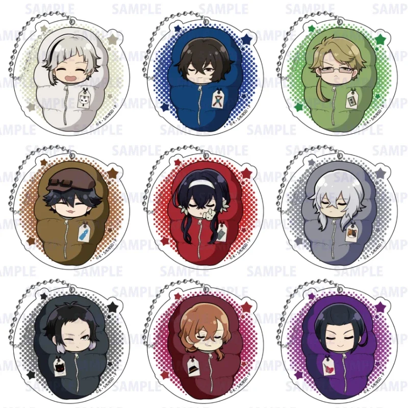 

Game Kunikida Doppo Nakahara Chuya Dazai Osamu Akutagawa Ryunosuke Keychain Doll Anime Acrylic Keyring Pendant for Gift