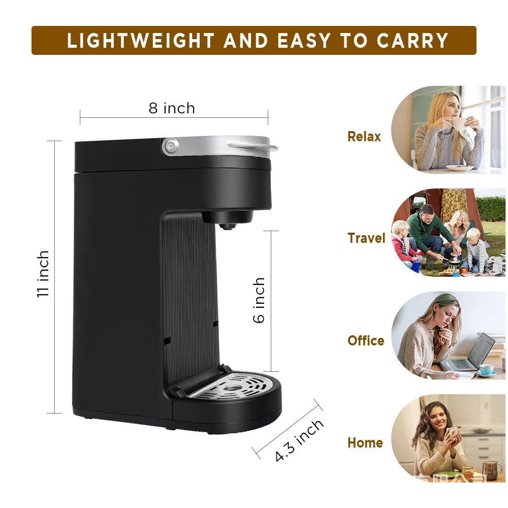 Coffee Machine, American Mini Coffee Machine For Home Use, Perfect For Small Spaces, Portable Capsule Coffee Machine