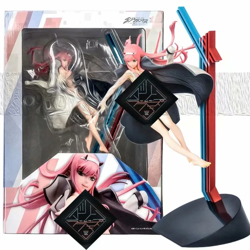 34CM Darling in the FranXX Zero Two 02 Anime Assembly Original Figure Action Model Decoration Cartoon Doll Toys Gift Present Ins