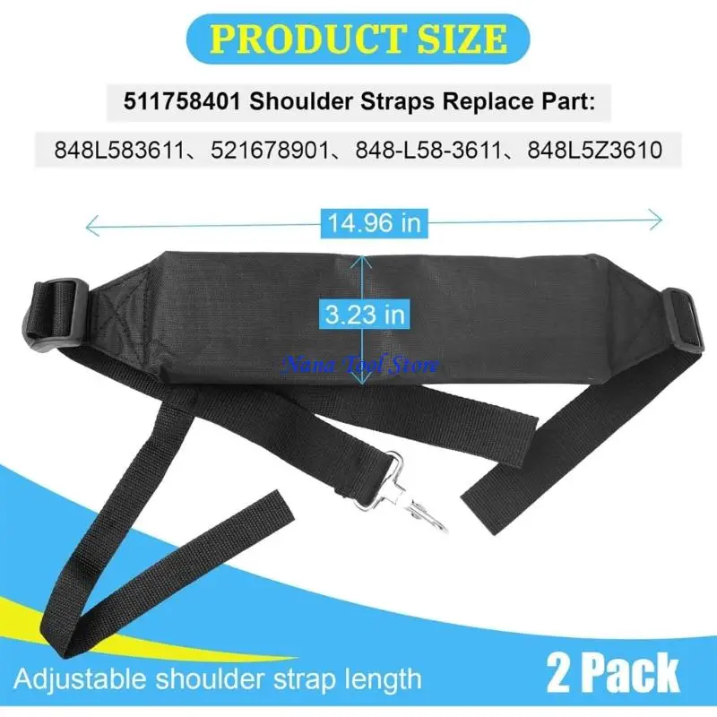 31GJ 2Pcs Sturdy Nylon Straps Produced For High Performances Outdoor Blowers