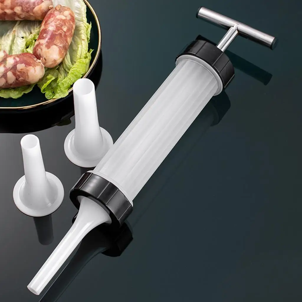 Homemade Sausage Maker Meat Stuffer Salami BBQ Filler Saugage Press Home