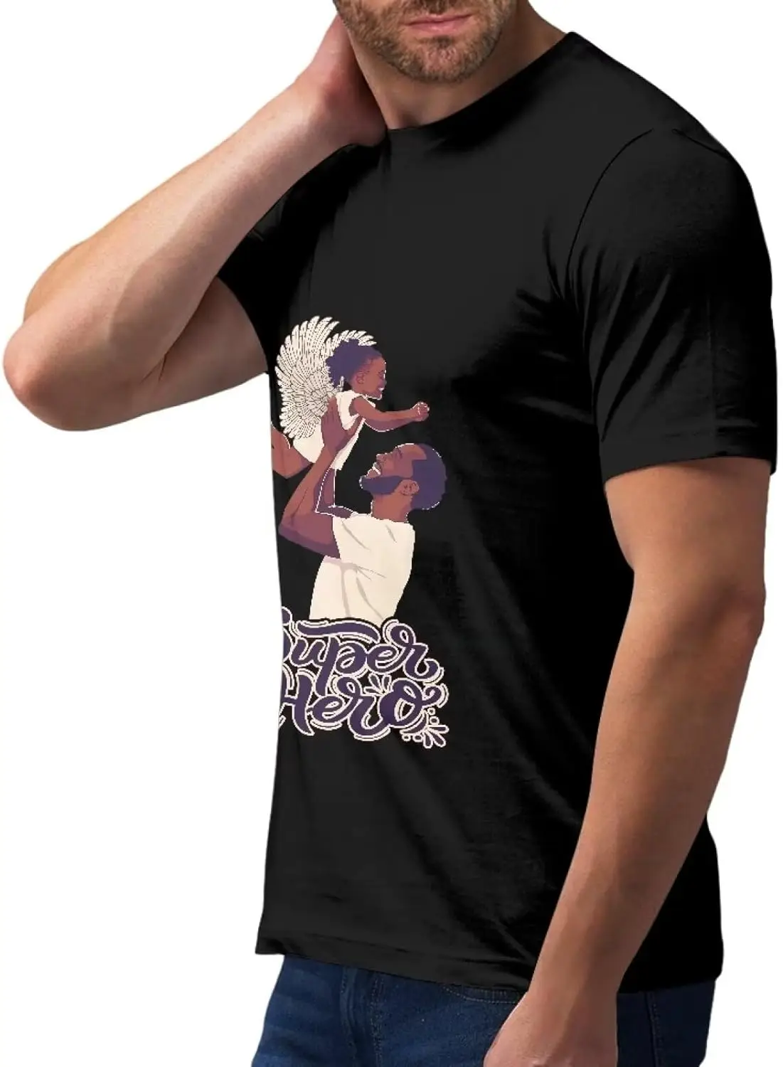 Crew Neck Short Sleeve Tee Unisex Breathable Summer Tops Blouse Dailywear Casual Basic Shirts