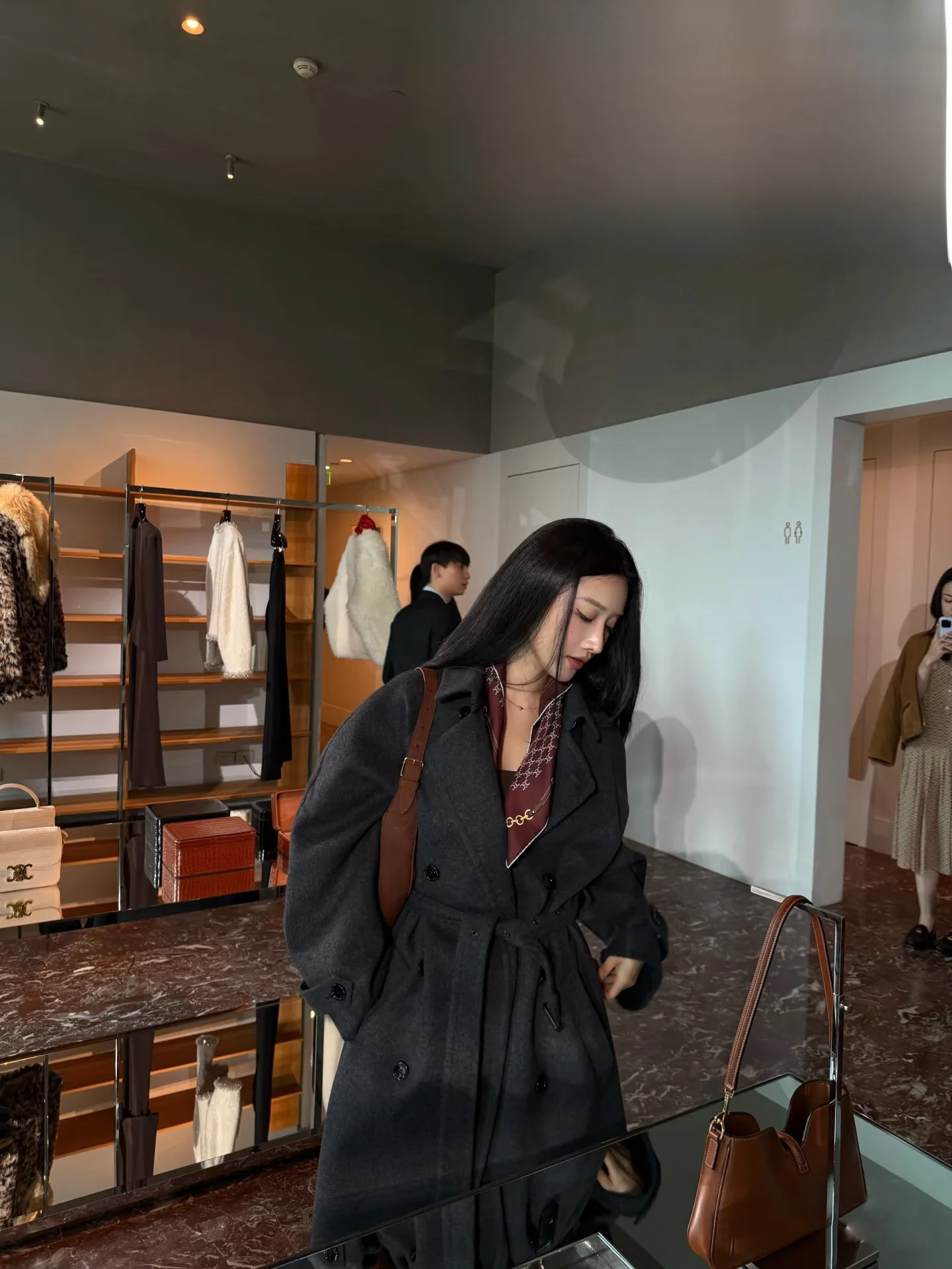 

CELNE Women's Wool Blend Coat Street Sle Loose Fit Online Exclusive Fall Winter New Arrival Cus Order Private Label