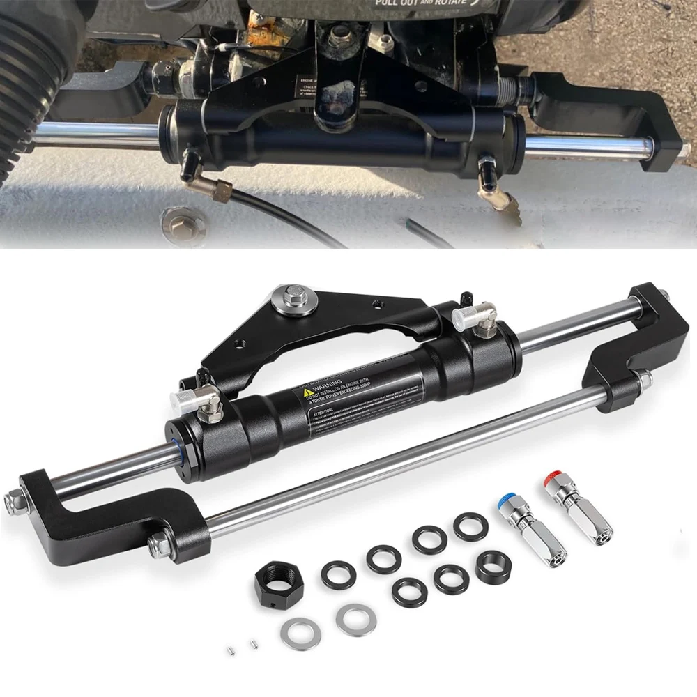 

HC5345-3HydraulicSteeringCylinder forOutboard Boats up to300HP Front Mount Max Pressure10.3MPa/1500PSI High-Strength Aluminum Al