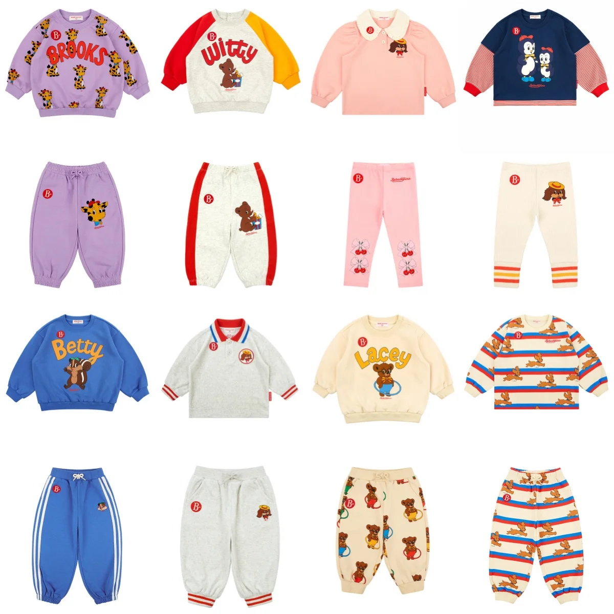 2024 AW Girls Tops Pants Set Boys Sweatshirts Baby Set Kids Sweater Children Baby Child Outwear Clothes Little Boy Clothing