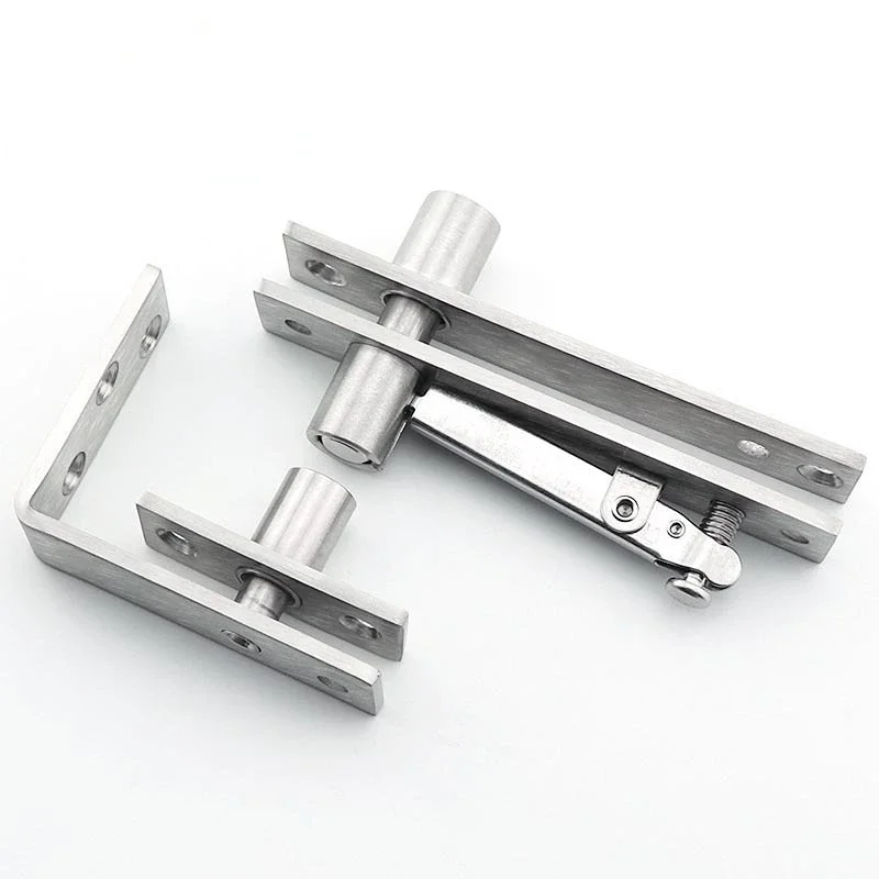 Stainless Steel 360 Degree Wooden Door Hinges L-Positioning Door Shaft Hidden Shaft Swivel Hinges