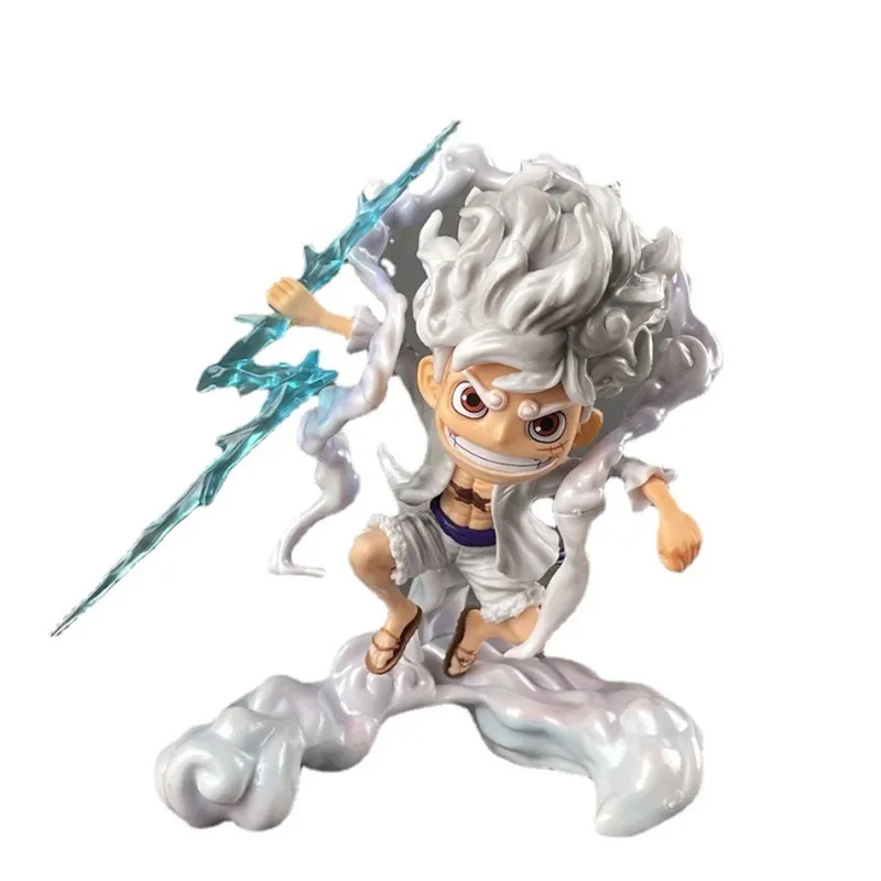 

One Piece anime character 16cm sun god Niga Luffy Q version pvc statue movable doll model collection toy gift doll ornaments