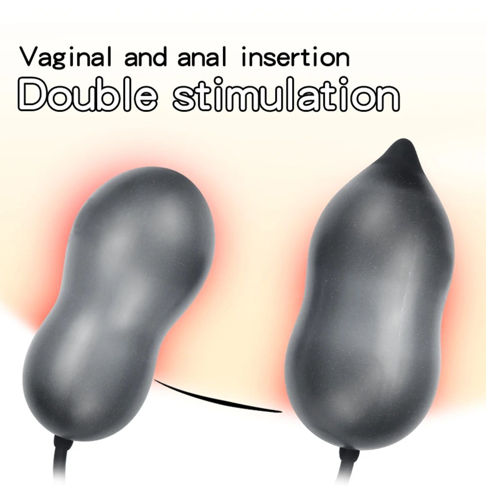 Inflatable Anal Plug Expandable Dildo Pump Butt Plug Anal Dilator Bdsm Sex Toy Gay Prostate Massage For Anus Enlargement By Pump