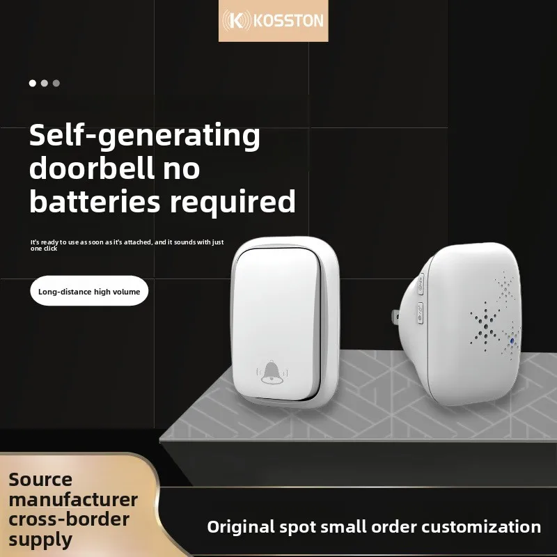 

Самогенерируемый беспроводной дверной звонок, вилла, заводской склад, водонепроницаемый дверной звонок большого объема на большие расстояния