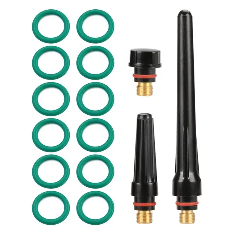 Kit de pièces de torche ABSJ, pour WP17/18/26, Compatible 41 pièces, couvercle d'anneau de buse de torche de soudage TIG, lentille à gaz, tasses en verre Pyrex 4-12Mm