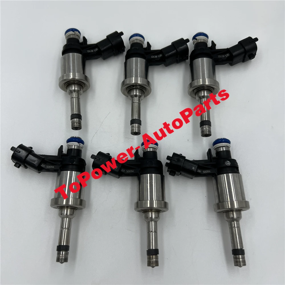 Fuel Injectors Nozzels OEM 12638530 12669384 0261500114 Fit For Bbuick Cchevrolet Camaro Traverse Cadillacc CTS GMCC Acadia 3.6L