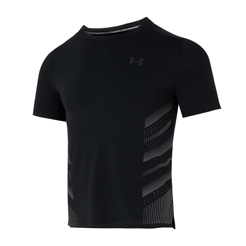 

Футболка Underarmour, мужская футболка с короткими рукавами, мужская одежда для фитнеса, быстросохнущий дышащий тонкий топ для бега 1376518-004