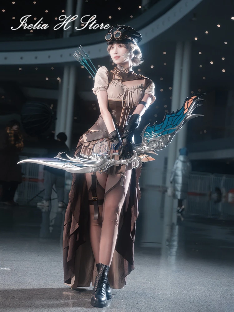 {in stock}Irelia H Store Final Fantasy XIV FF14 YuanMin Cosplay Costume YuanMin 480HQ Combat Dress Female Halloween Costumes image 5