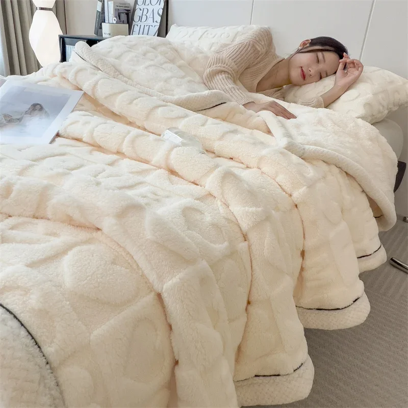 Manta a cuadros con forma de corazón para habitación de adultos y niños, ropa de cama de Color sólido, cómoda, ligera y versátil, cómoda y acogedora