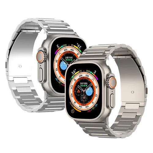 Imagen 2 del producto Correa de titanio para Apple Watch Ultra 3 2 Series 11 10 9 8 6 se pulsera de lujo para iWatch ultra 49mm 45mm 46mm 44mm Correa