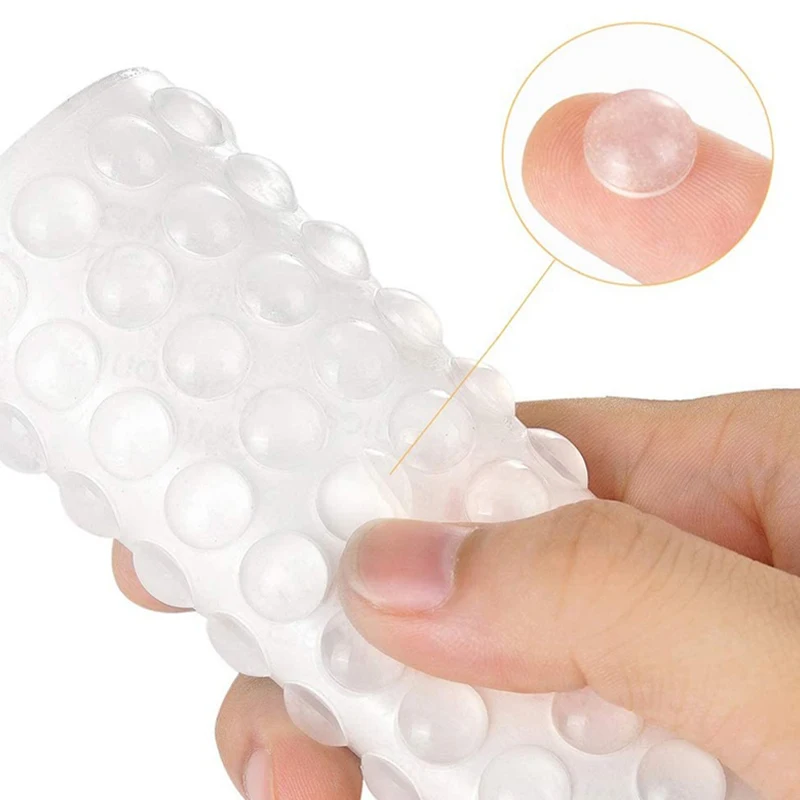 100Pcs Soft Silicone Rubber Anti Slip Bumpers Feet Pads Damper Buffer Cabinet Bumpers Silicone Furniture Pads Drawer Door Pad view 6