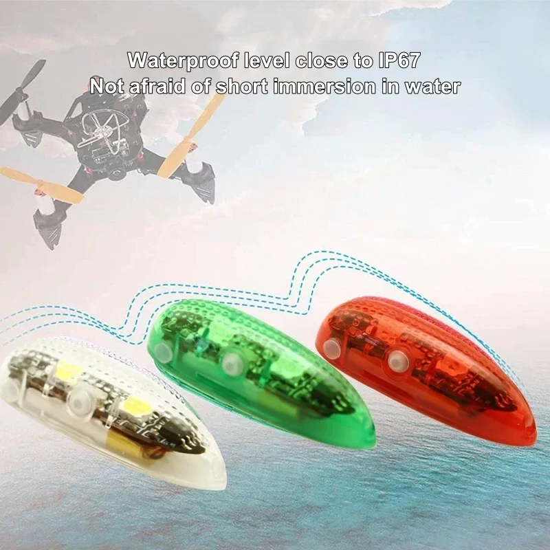 CRAZY LIGHT V3 Waterproof Wireless Navigation Light 3 modes LED For RC Model Aircraft Multiaxle Fixed-wing Night Flight Light